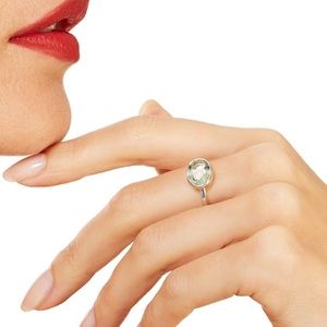 Lisa Eldridge Silver “The Kate” Cocktail ring